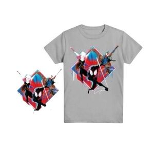Spiderman Kids Gray Tee with Dynamic Design